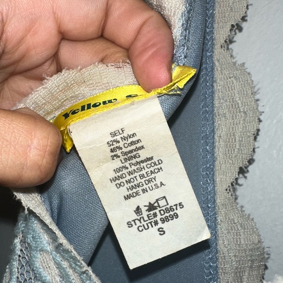 ModCloth Yellow Star Light Blue Dress size S - Picture 7 of 7